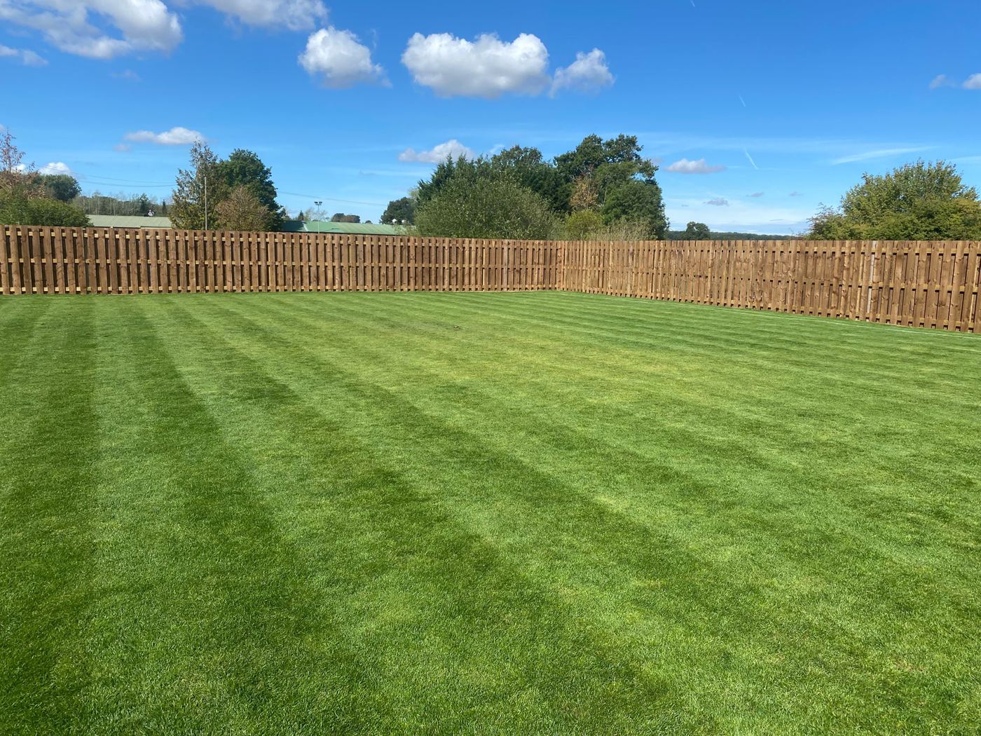 Outdoor grass football pitch used for coaching near Grantham, Lincolnshire